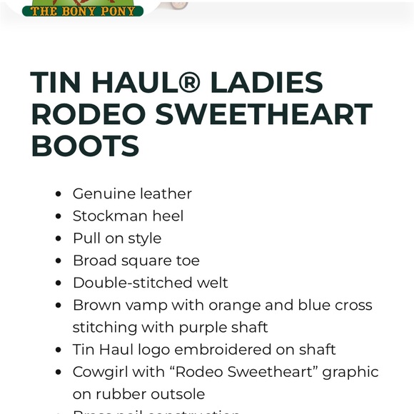 NWT Tin Haul Women's Purple and Brown Boots - Picture 4 of 14